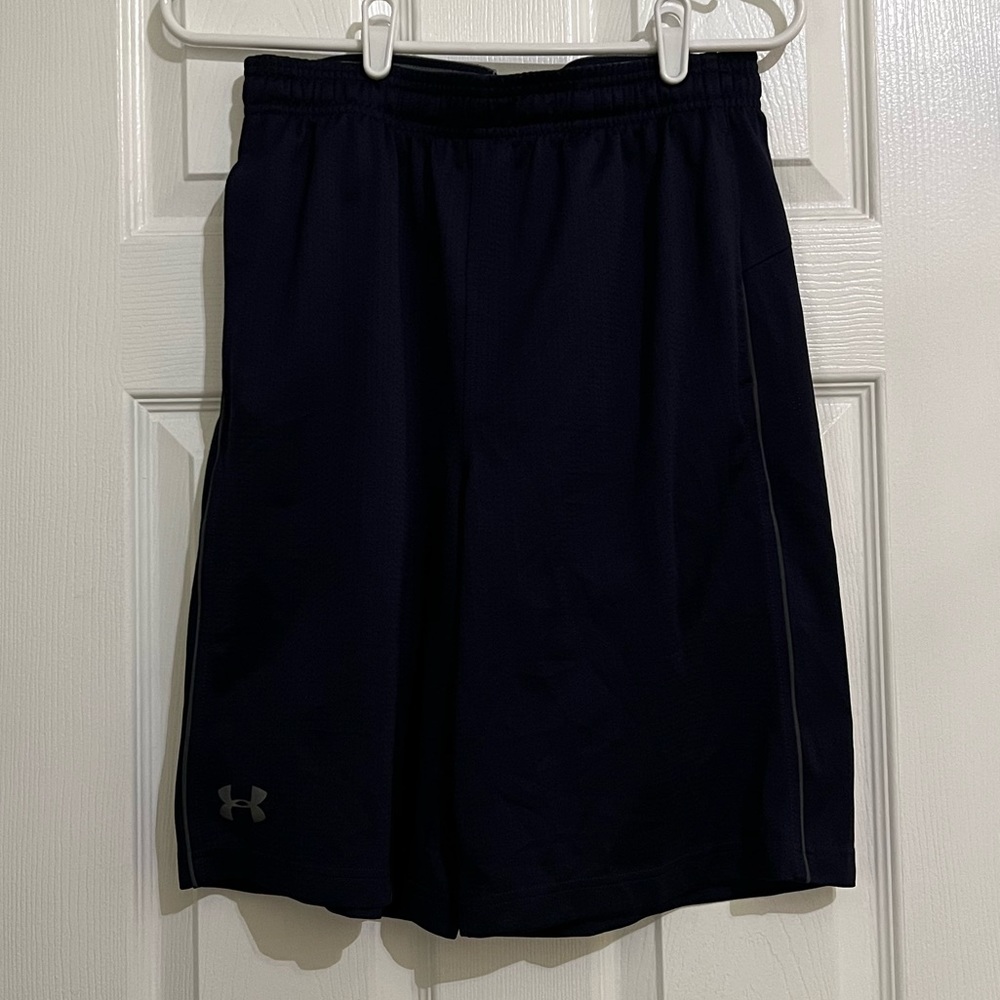 Navy Under Armour Athletic Heatgear Shorts